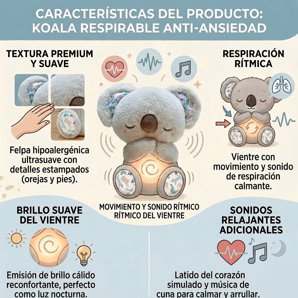 Peerlie - Peluche con Repiracion Anti Ansiedad